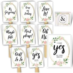 Yes to the Dress Signs - Bridesmaids, Mother of the Bride Wedding Dress